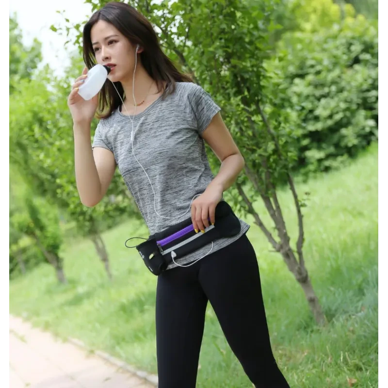 Running Waist Bag with Bottle Holder – Multi-Function Mobile Phone Pocket for Outdoor Sports