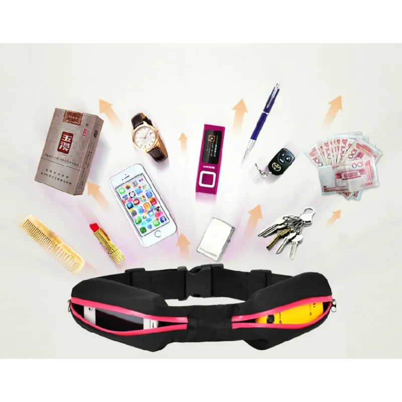 Multifunctional Anti-Theft Running Waist Bag – Invisible Sports Pocket with Waterproof Zipper