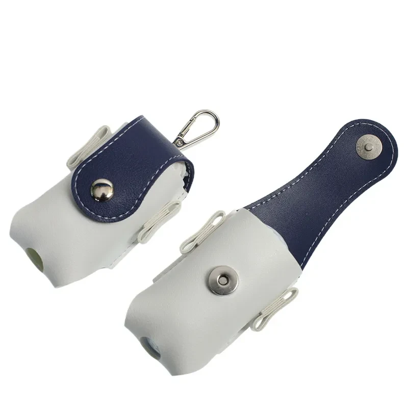 Mini PU Leather Golf Ball Bag – Portable Tee Holder & Ball Storage Pouch with Waist Clip