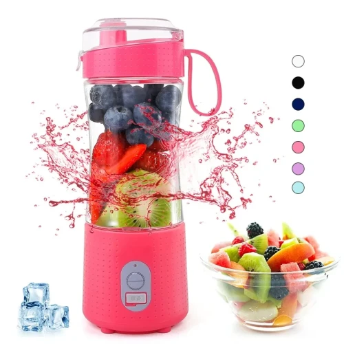 Portable Blender for Shakes and Smoothies – Personal Size Single Serve Travel Fruit Juicer with Rechargeable USB