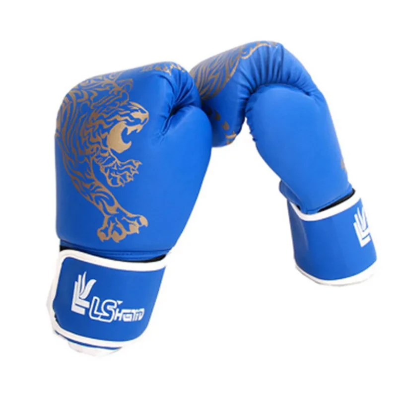 Flame Tiger Boxing Gloves – Durable PU Leather Boxing Training Gloves for Comfort and Protection