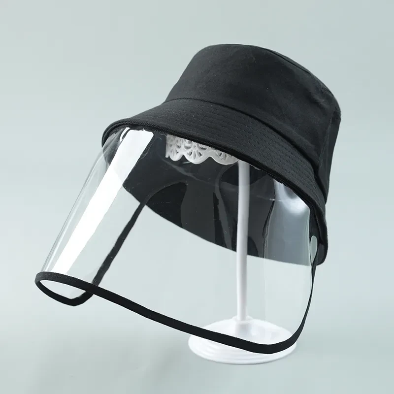 Anti-Spitting Protective Hat for Kids – Dustproof Transparent Face Shield Fisherman Cap for Boys & Girls