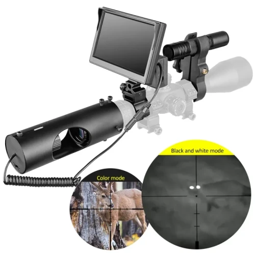 Infrared Digital Night Vision Scope – Waterproof IR Hunting Riflescope with Camera & Optics Sight