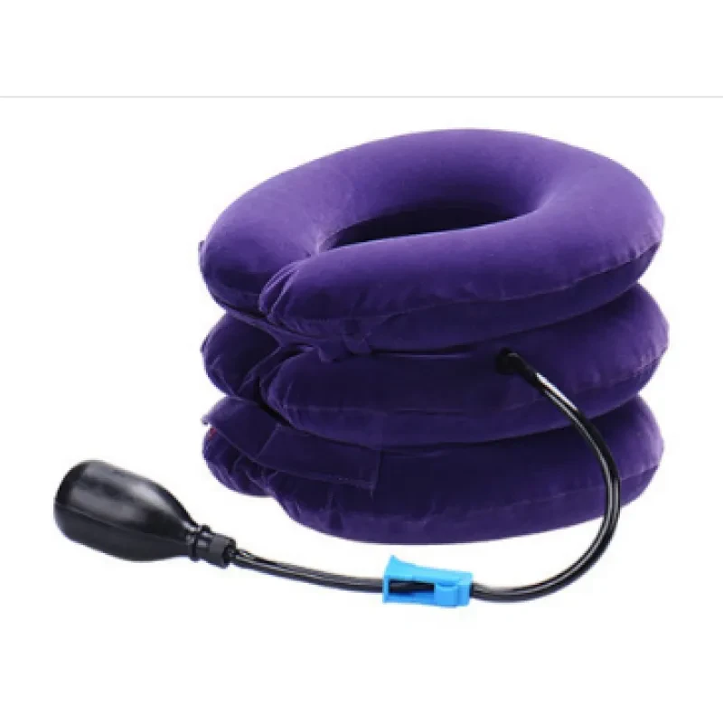 Portable Three-Layer Cervical Traction Device – Adjustable Neck Stretcher for Pain Relief, Home Use & Travel