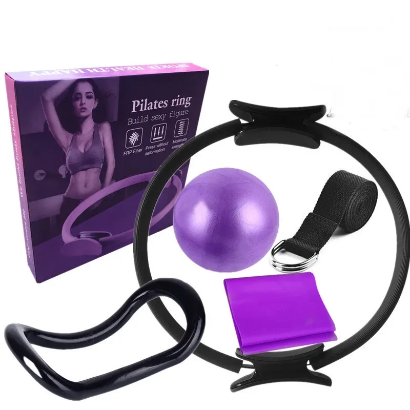 6-Piece Yoga Pilates Circle Set – Full-Body Fitness Equipment for Pilates, Yoga, Core Training & Strength Workouts
