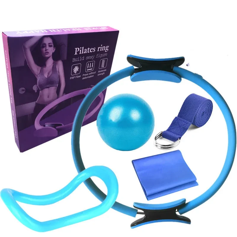 6-Piece Yoga Pilates Circle Set – Full-Body Fitness Equipment for Pilates, Yoga, Core Training & Strength Workouts