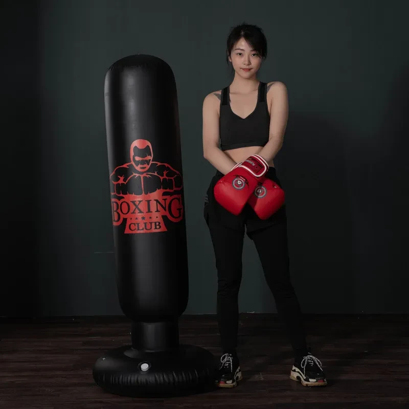 Free Standing Inflatable Boxing Punch Bag – PVC Kick Training Bag for Home Gym Fitness, Suitable for Adults & Kids