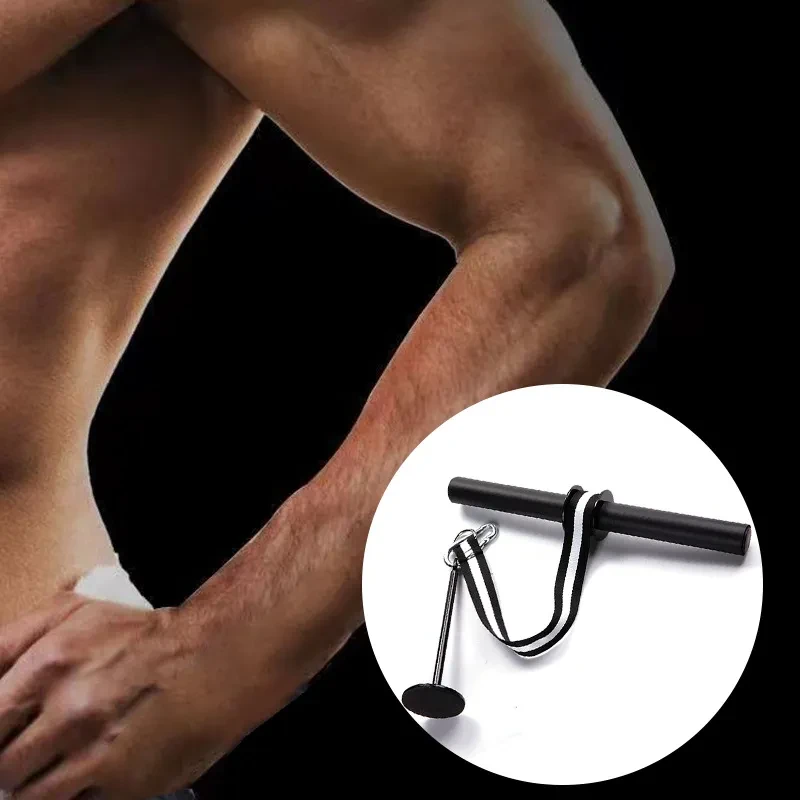 Arm Trainer Strengthener Hand Gripper – Wrist Curl Trainer & Forearm Blaster with Steel Pipe, Foam Grip, and Nylon Rope for Gym & Home Fitness