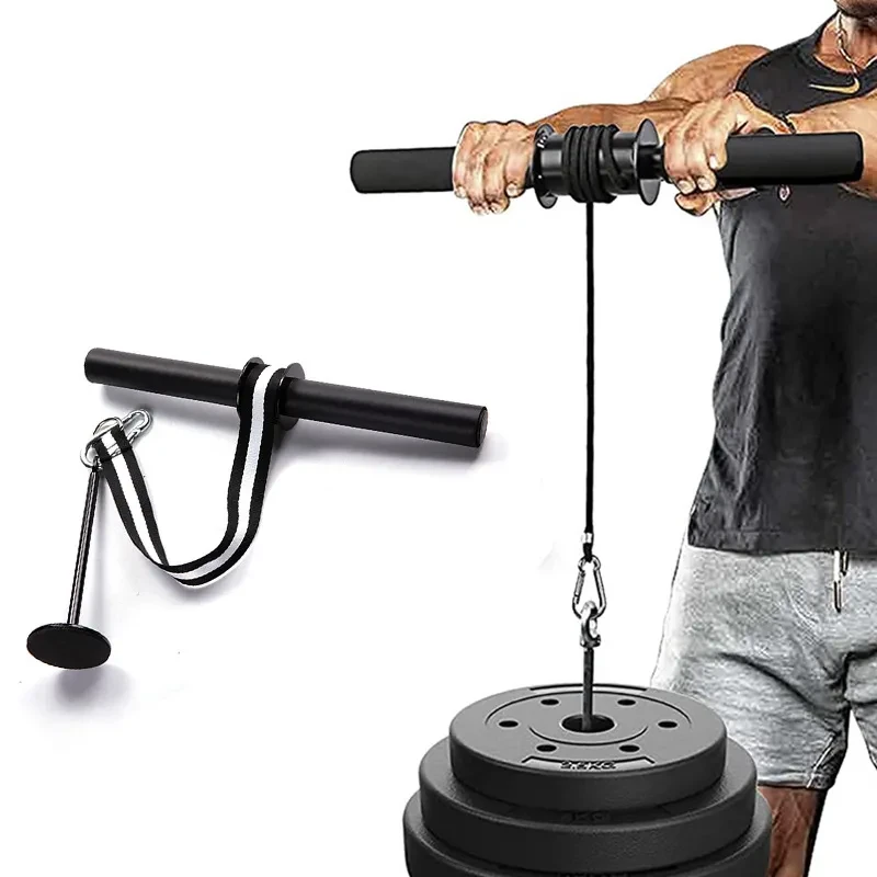 Arm Trainer Strengthener Hand Gripper – Wrist Curl Trainer & Forearm Blaster with Steel Pipe, Foam Grip, and Nylon Rope for Gym & Home Fitness