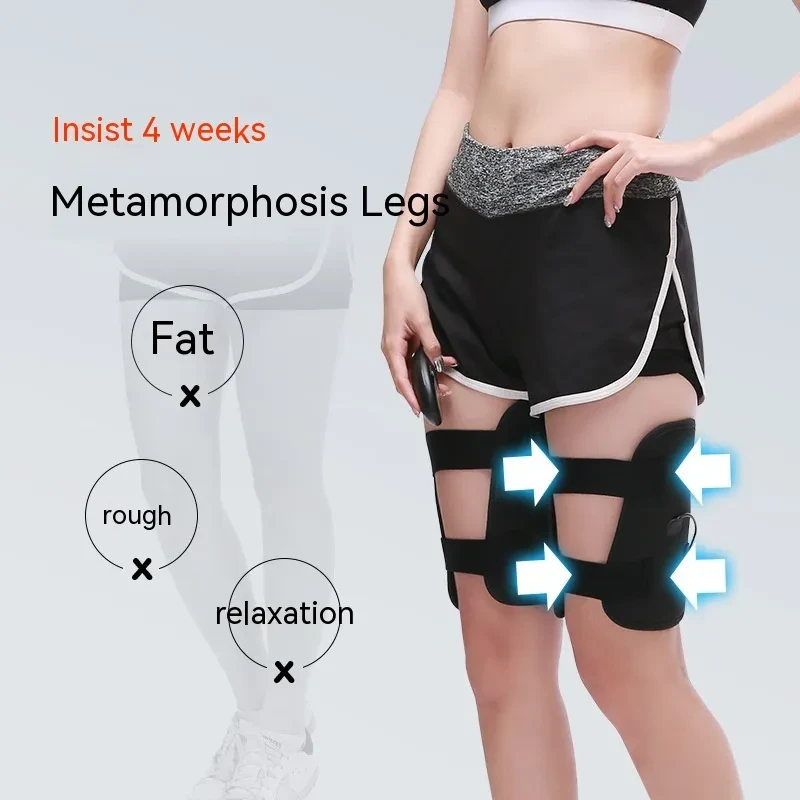 EMS Electric Muscle Stimulator Thigh Slimming Belt – Rechargeable Anti-Cellulite Massager & Fitness Trainer for Legs and Hips