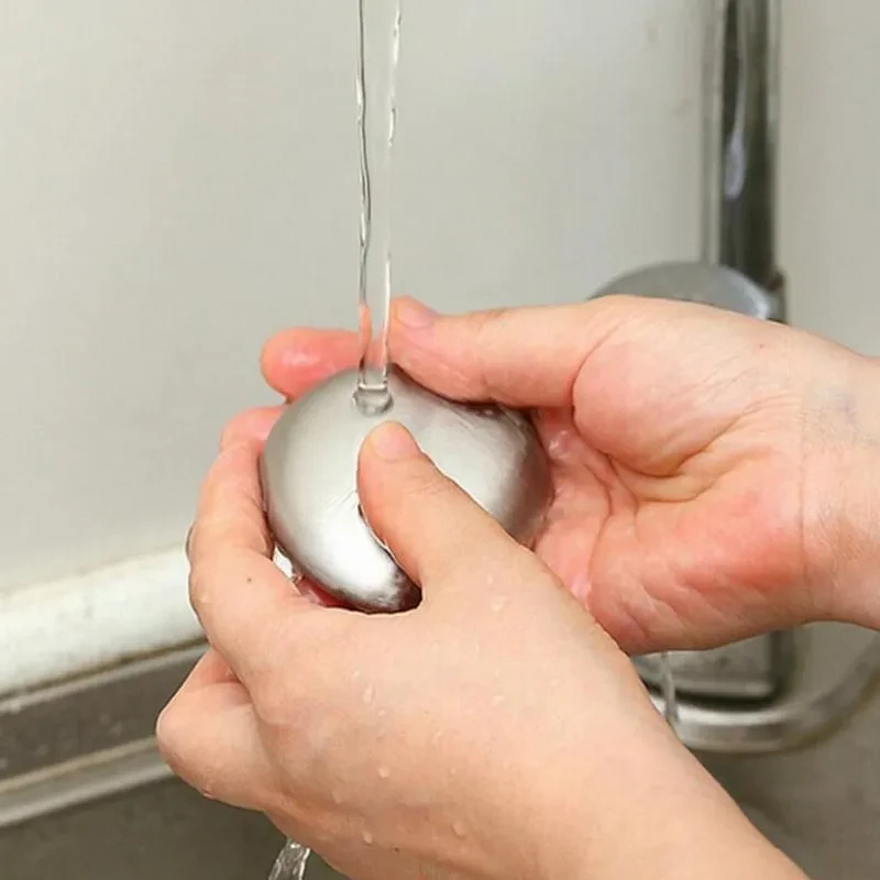 Stainless Steel Deodorant Soap β Odour-Removing Hand Washing Bar for Kitchen & Cooking