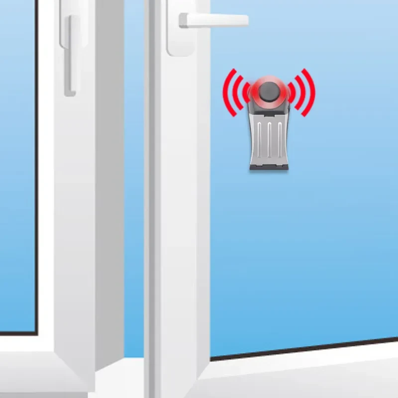 Hotel Door Stopper with Flashing Alarm β Portable Anti-Burglary Security Wedge for Home & Travel