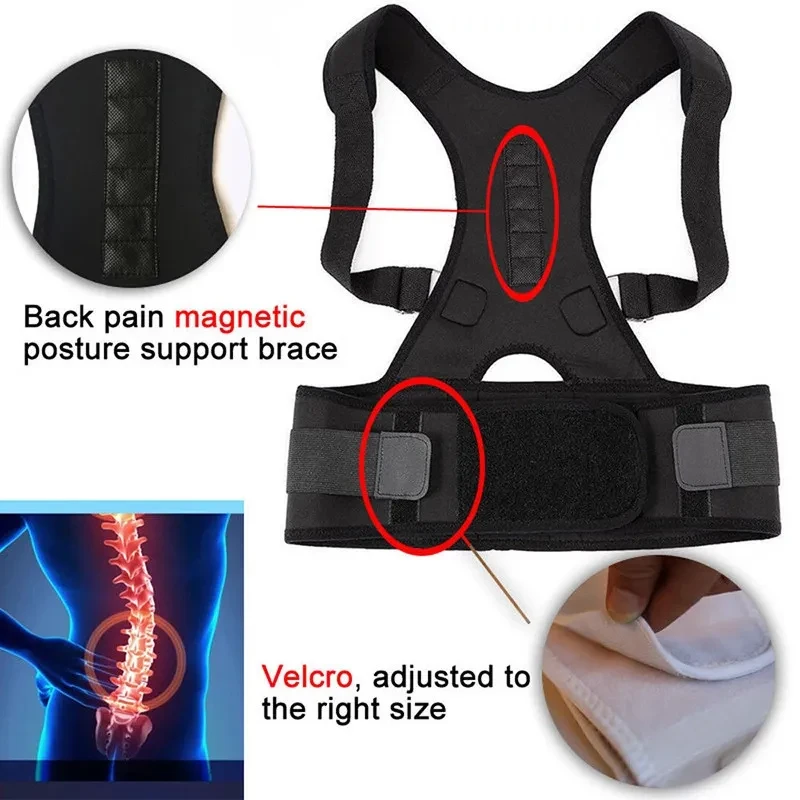 Kyphotone Back Posture Corrector – Adjustable Shoulder & Back Support Brace for Improved Posture & Spinal Alignment