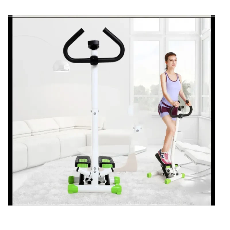 Double Armrest Hydraulic Stepper Machine – Multifunctional Home Fitness Equipment with Calorie Counter & Safety Support
