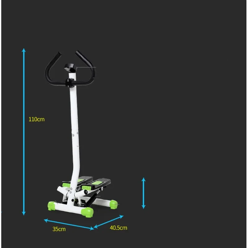 Double Armrest Hydraulic Stepper Machine – Multifunctional Home Fitness Equipment with Calorie Counter & Safety Support
