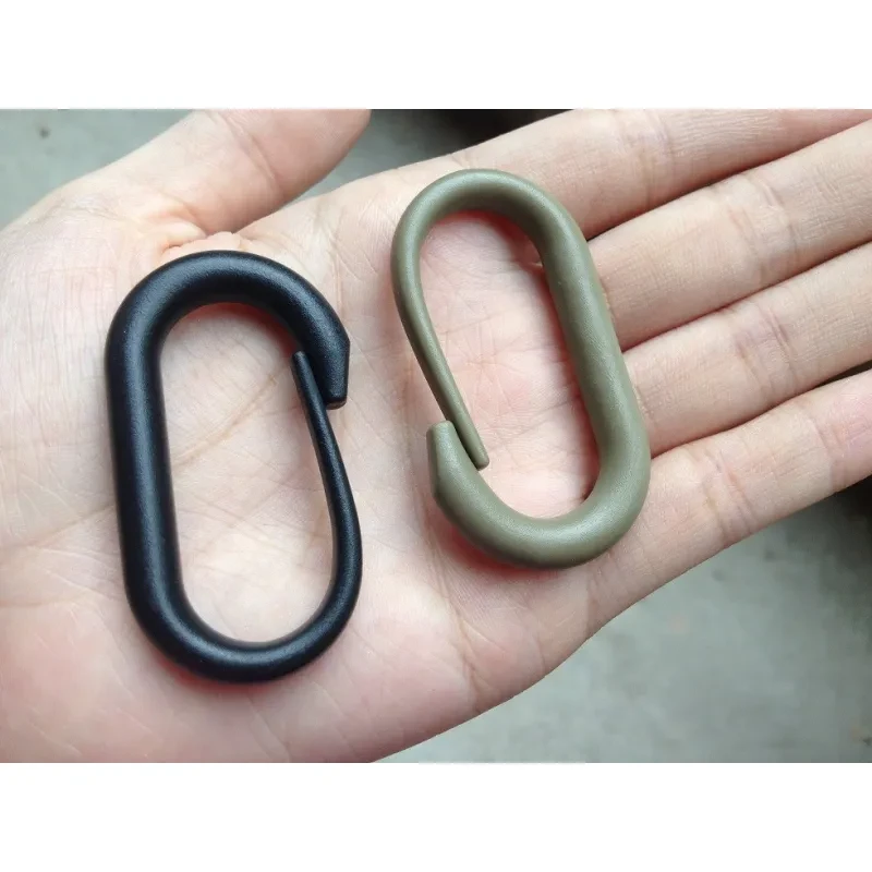 Plastic Oval Hanging Buckle Carabiner – DIY Backpack Accessories Clip Hook