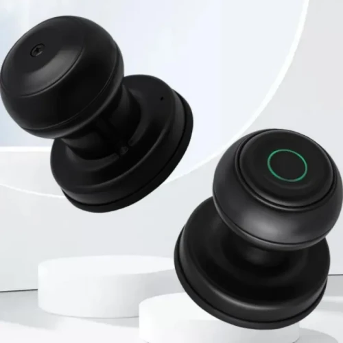 Security Door Smart Fingerprint Lock – Bluetooth Keyless Entry with Key Backup