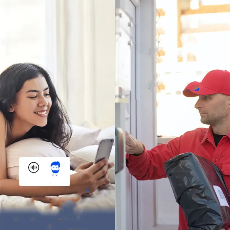 Smart Video Doorbell with Remote Monitoring – HD Night Vision, Motion Detection, 2.4G WiFi & Sound Change Feature