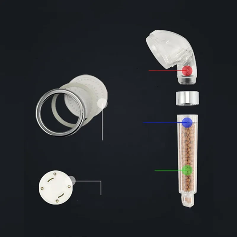 LED Colour Changing Handheld Shower Head with Temperature Control & Built-in Filter – Modern ABS Nozzle