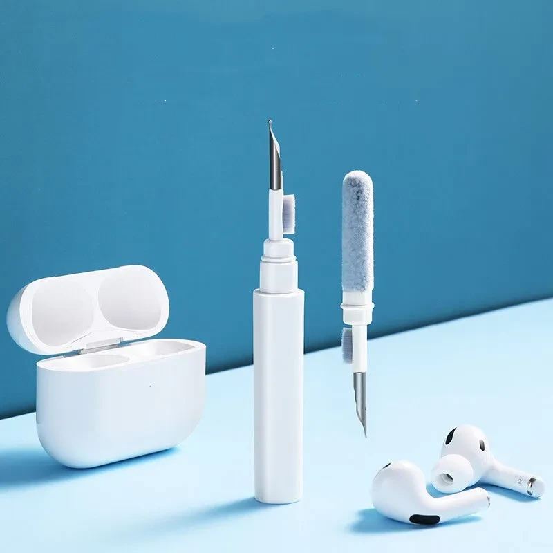 3-in-1 Earphone Cleaning Pen – Dust Removal Tool for Earbuds, Headphones & Charging Cases