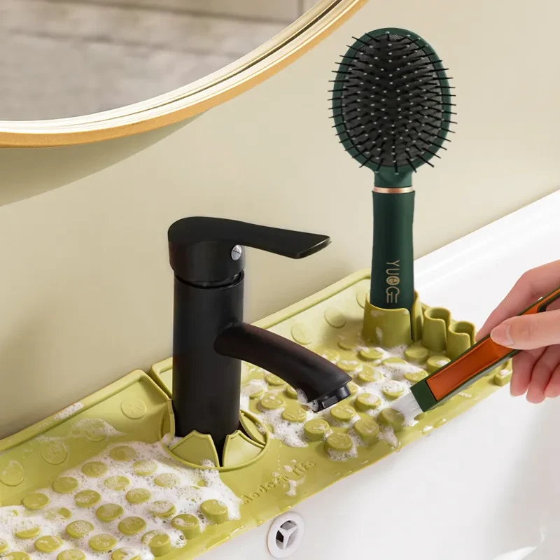 Silicone Faucet Draining Pad – Sink Splash Guard for Kitchen & Bathroom Taps