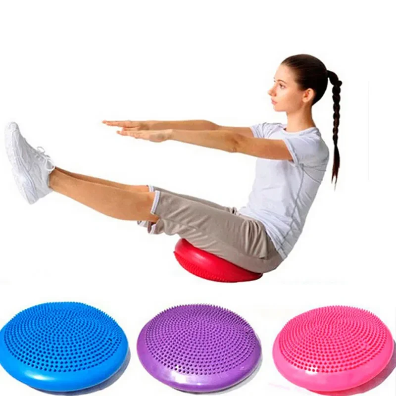 Inflatable Foot Massage Balance Pad – Yoga Fitness Stability Disc with Pump
