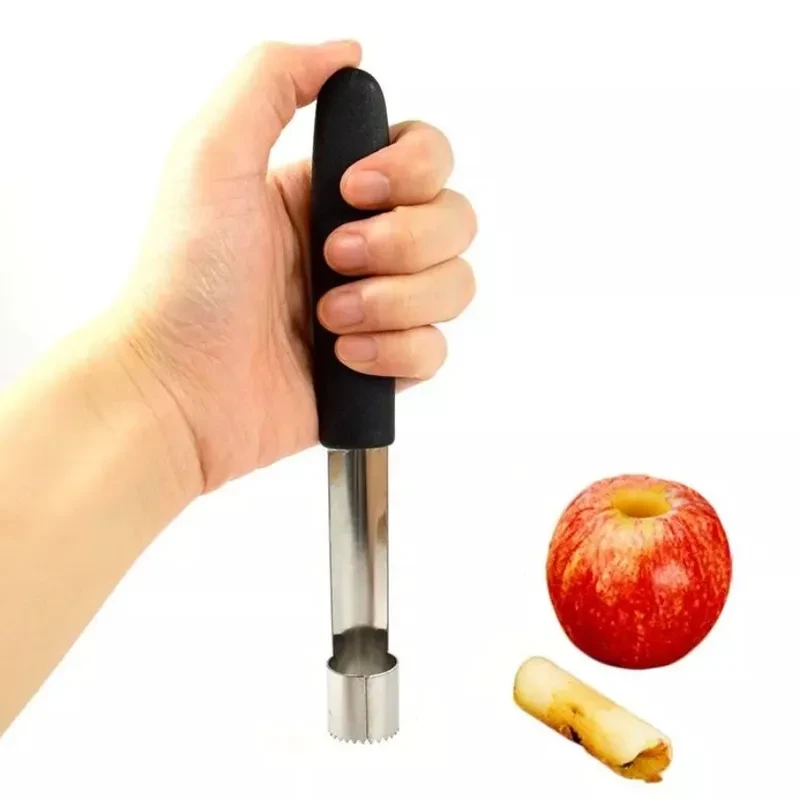 Stainless Steel Fruit Corer – Apple Core Extractor Kitchen Gadget for Effortless Fruit Prep
