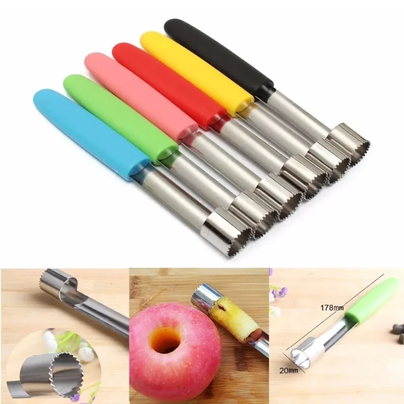 Stainless Steel Fruit Corer – Apple Core Extractor Kitchen Gadget for Effortless Fruit Prep