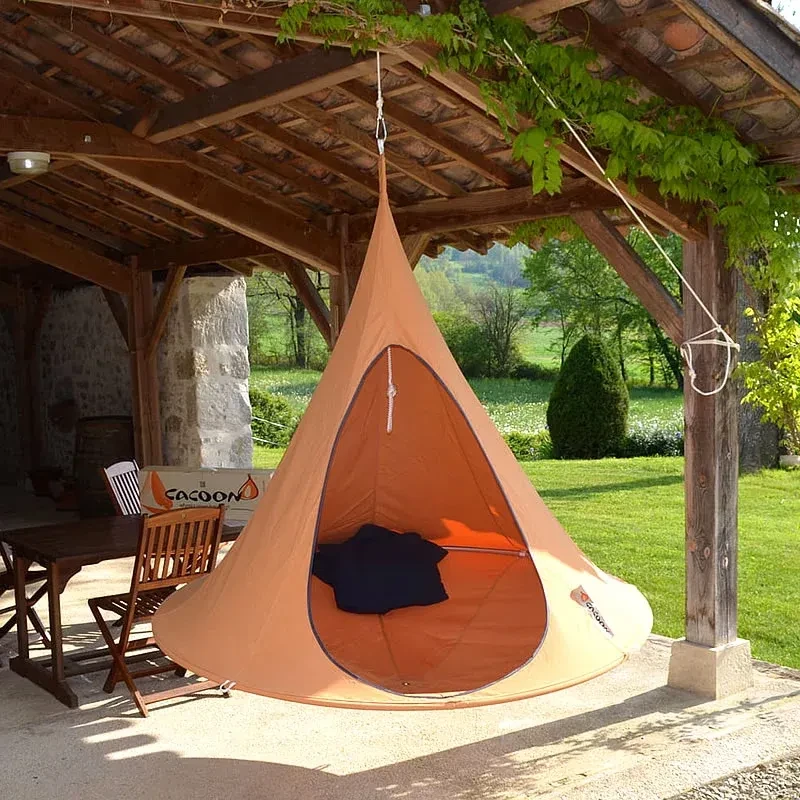Flying Saucer Portable Hammock Chair – Lightweight Nylon Butterfly Swing for Camping & Outdoor Leisure