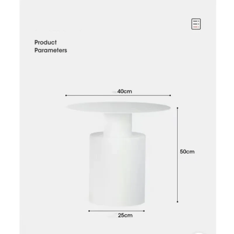 Nordic Style Modern Bedside Table – Minimalist Round Metal Side Table for Bedroom & Living Room