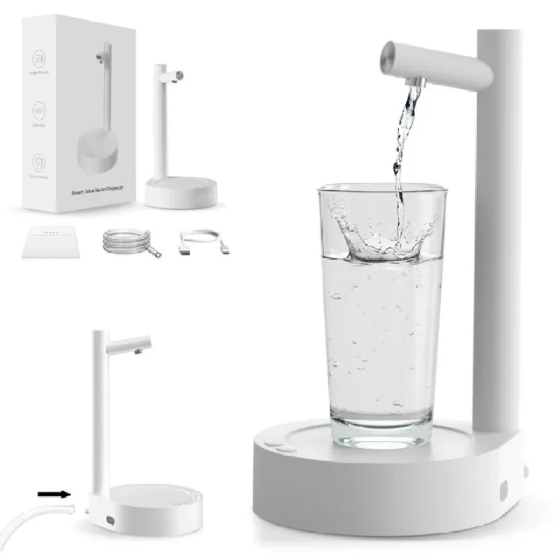Automatic Bottled Water Dispenser – USB Rechargeable Desktop Water Pump