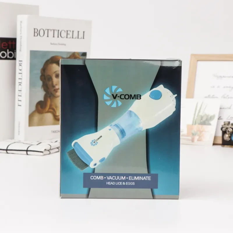V-Comb Anti-Lice Machine – Electric Nit & Lice Removal Comb with LED Filter & Disposable Hygienic System