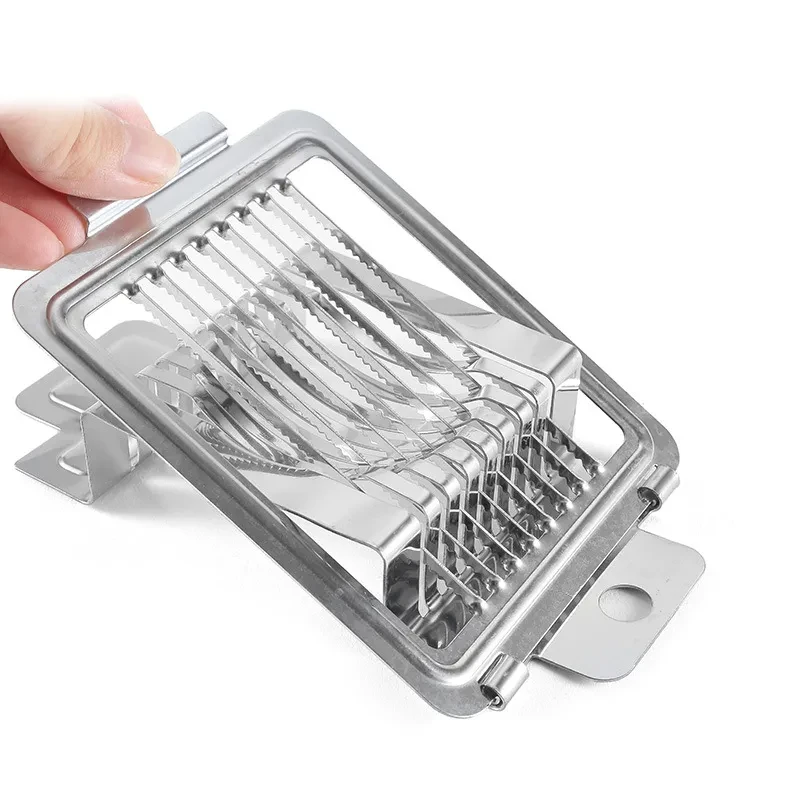 Stainless Steel Egg Cutter – Multi-Purpose Kitchen Slicer for Boiled Eggs, Preserved Eggs & More