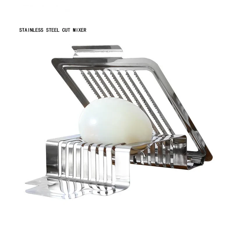 Stainless Steel Egg Cutter – Multi-Purpose Kitchen Slicer for Boiled Eggs, Preserved Eggs & More