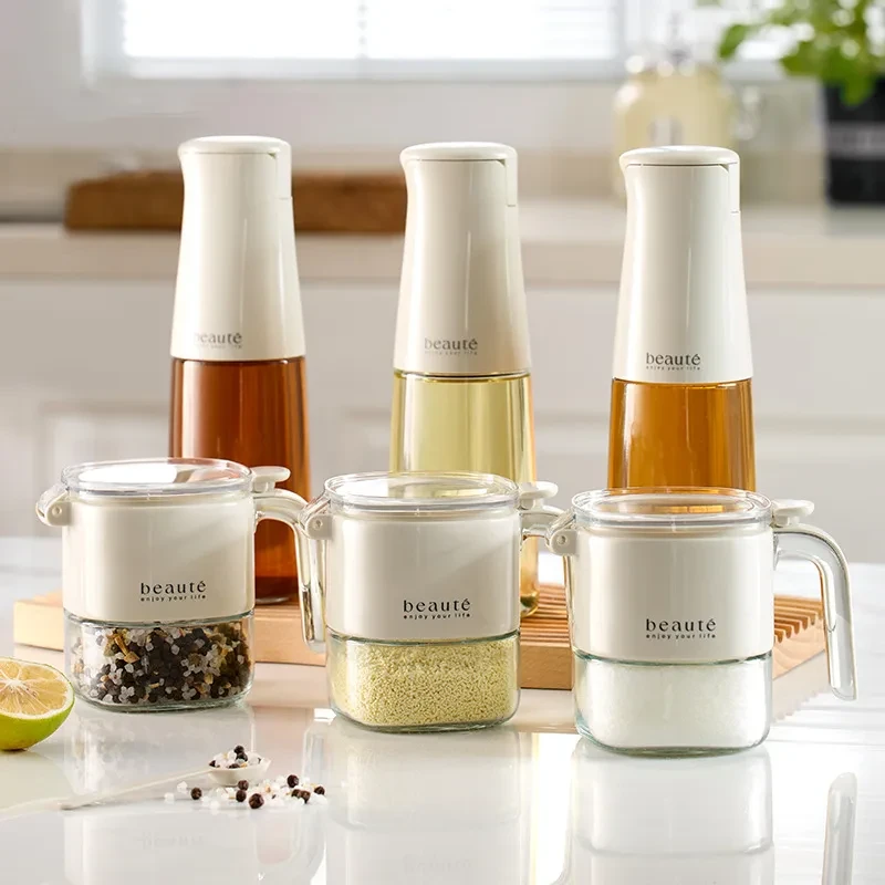 Light Luxury Sealed Glass Seasoning Jar